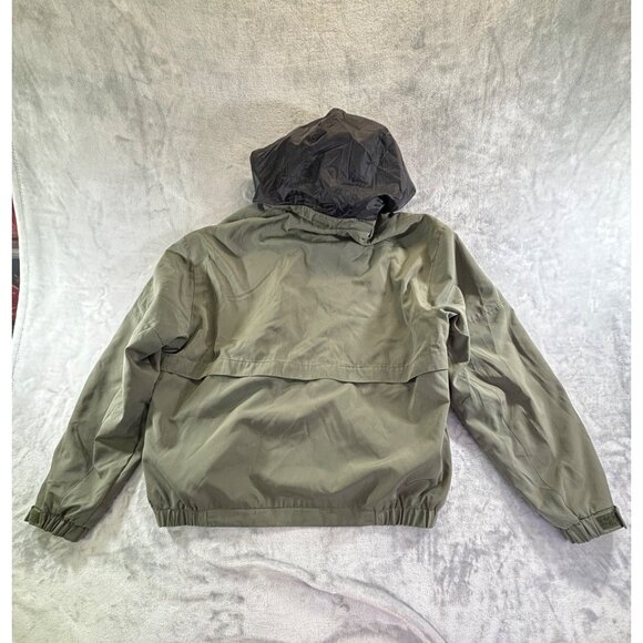 Pacific Trail Jacket Mens Large Green Full Zip Pockets Hooded Hidden Hood Vented - Picture 2 of 16